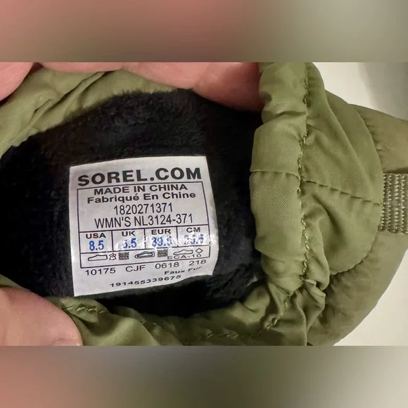 Sorel Women’s Kinetic Snow Wedge Waterproof Camouflage Winter Boots Orange Laces - Picture 6 of 6